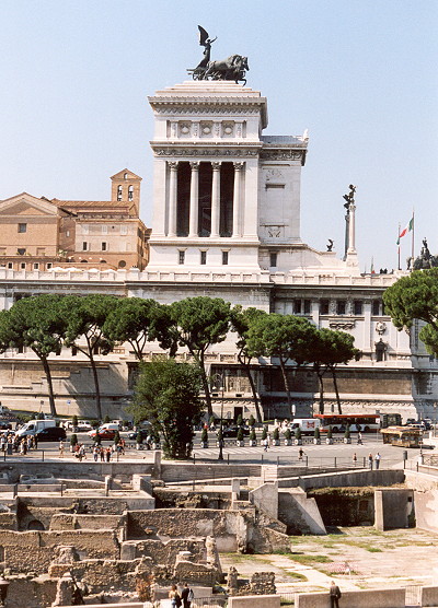 View of Roman Forum and Monument to Victor Emanuel