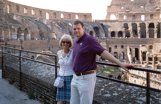 Me and Pat inside the Colosseum