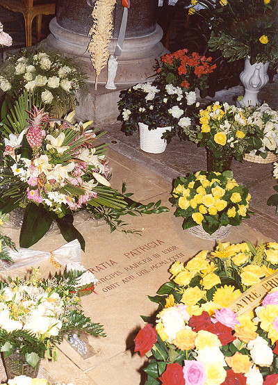 The grave of Grace Kelly