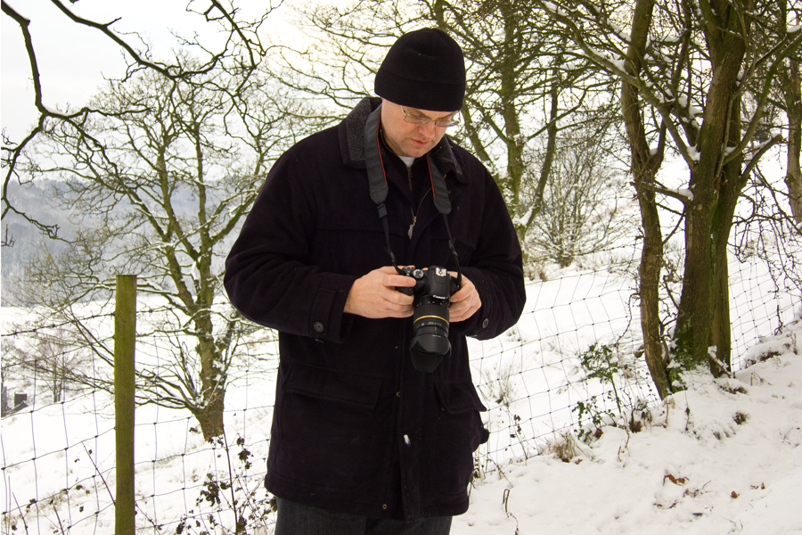 Me on Whalley Nab December 2010