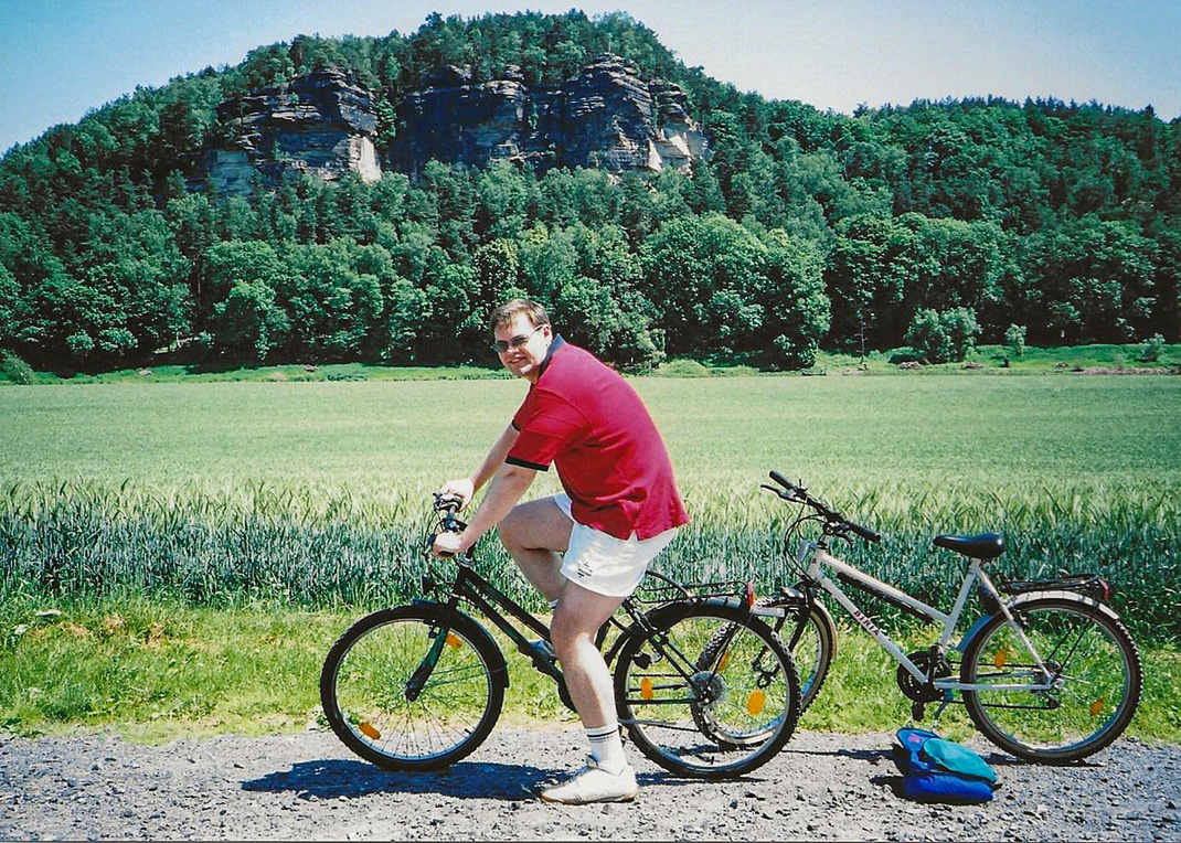 cycling to the Bastei