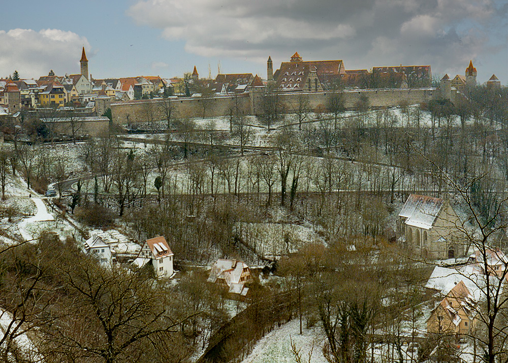 View of Rothenburg from the wall