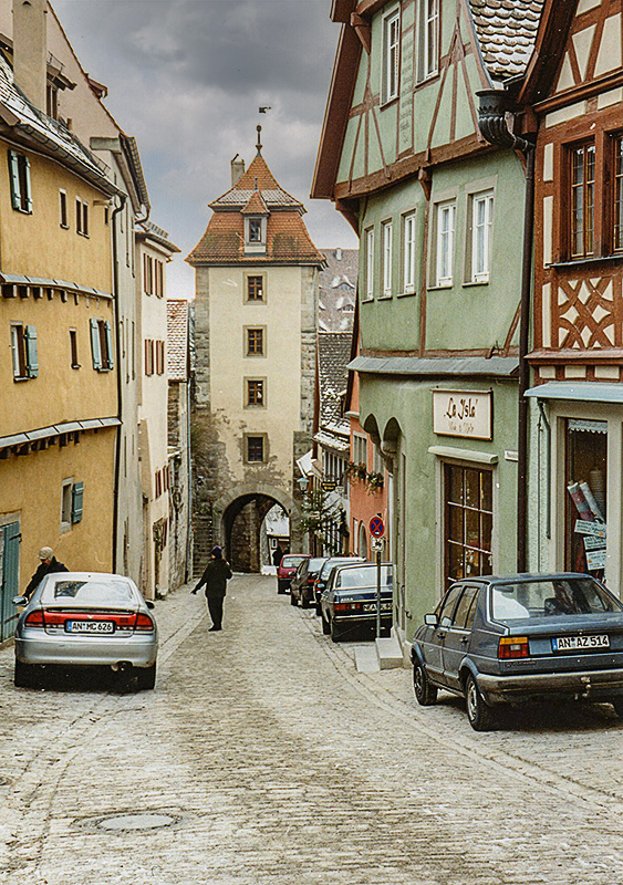 View of one of the streets in Rothenburg