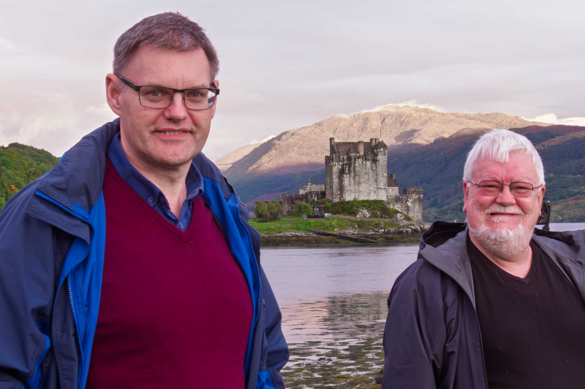 me and Chris with eilean donan castle