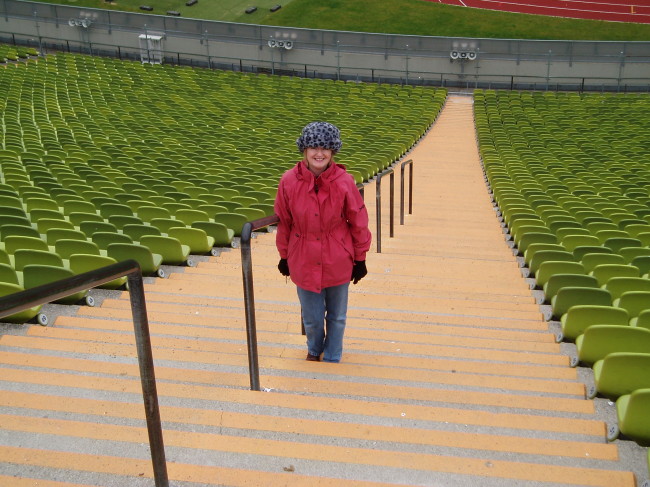 pat at munich olympic stadium