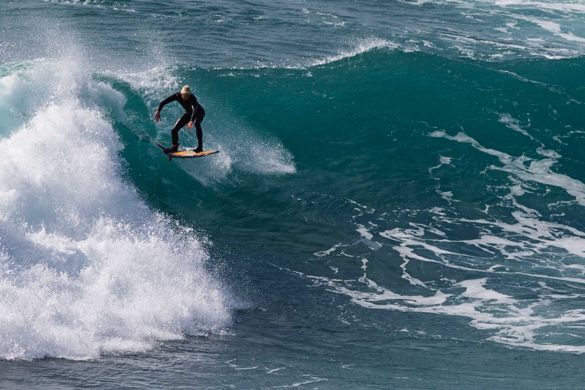 surfer at perranporth