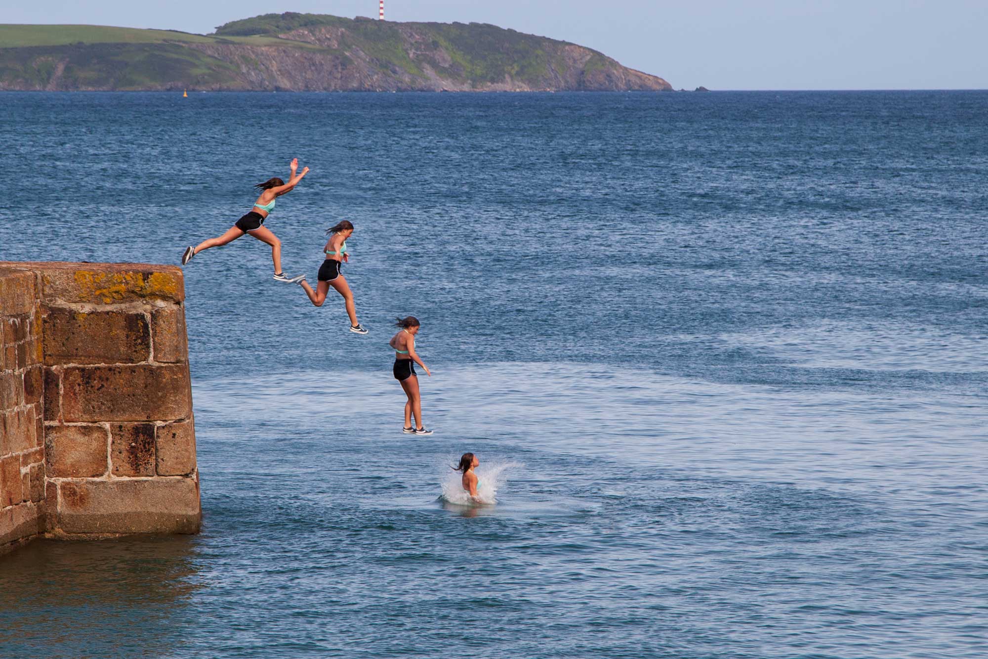 girl jumping at charlestown