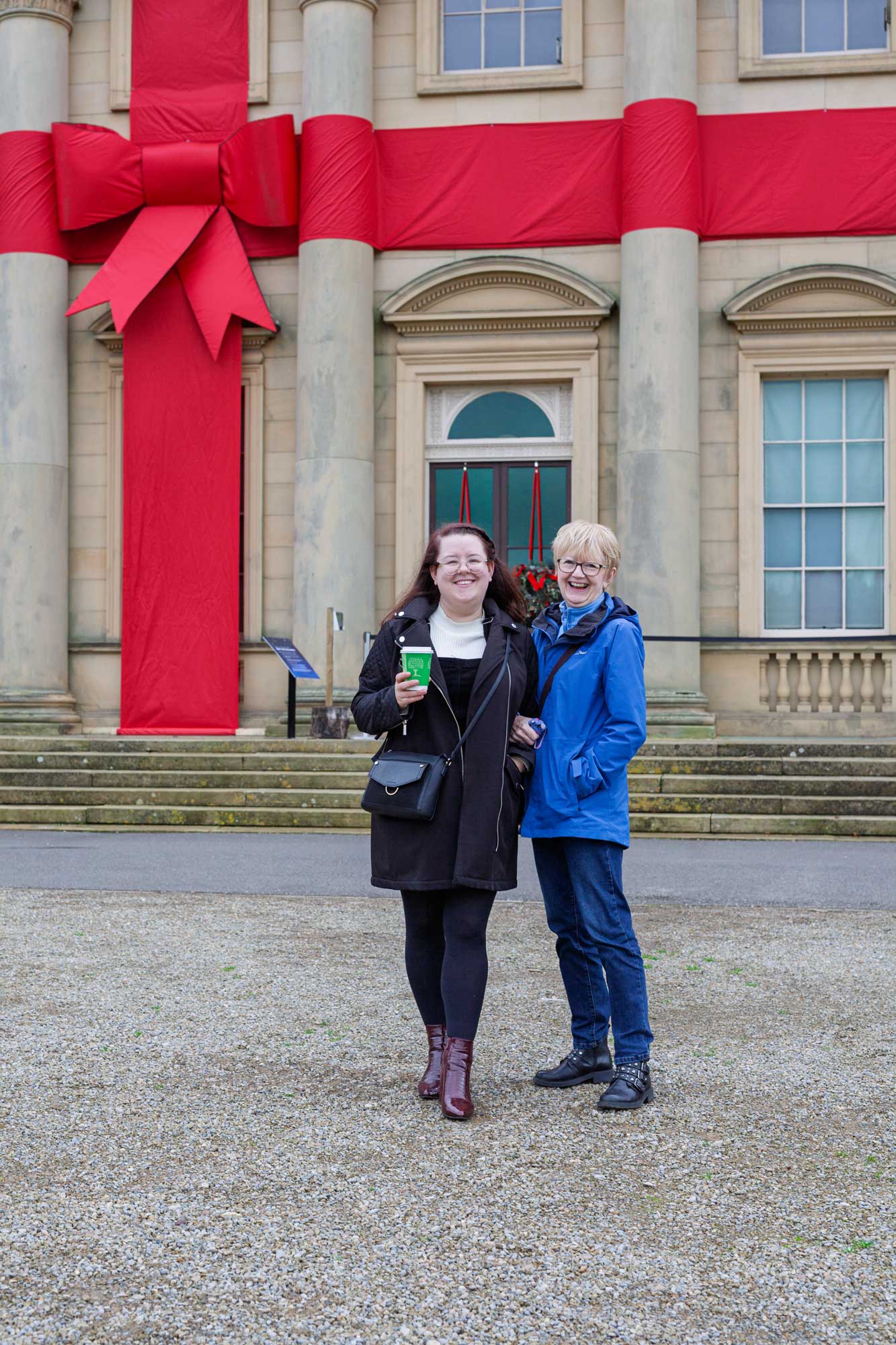 Pat and Gaby outside Harewood House