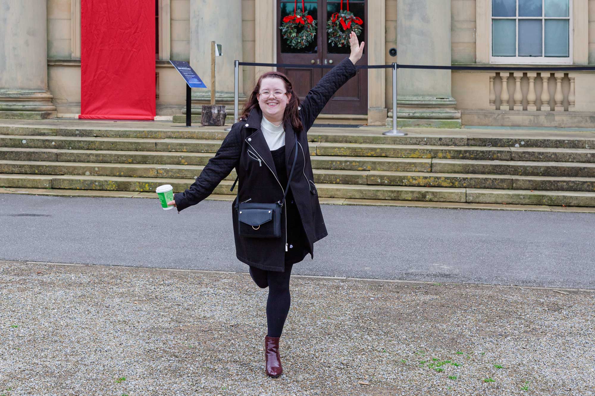 Gaby outside Harewood House