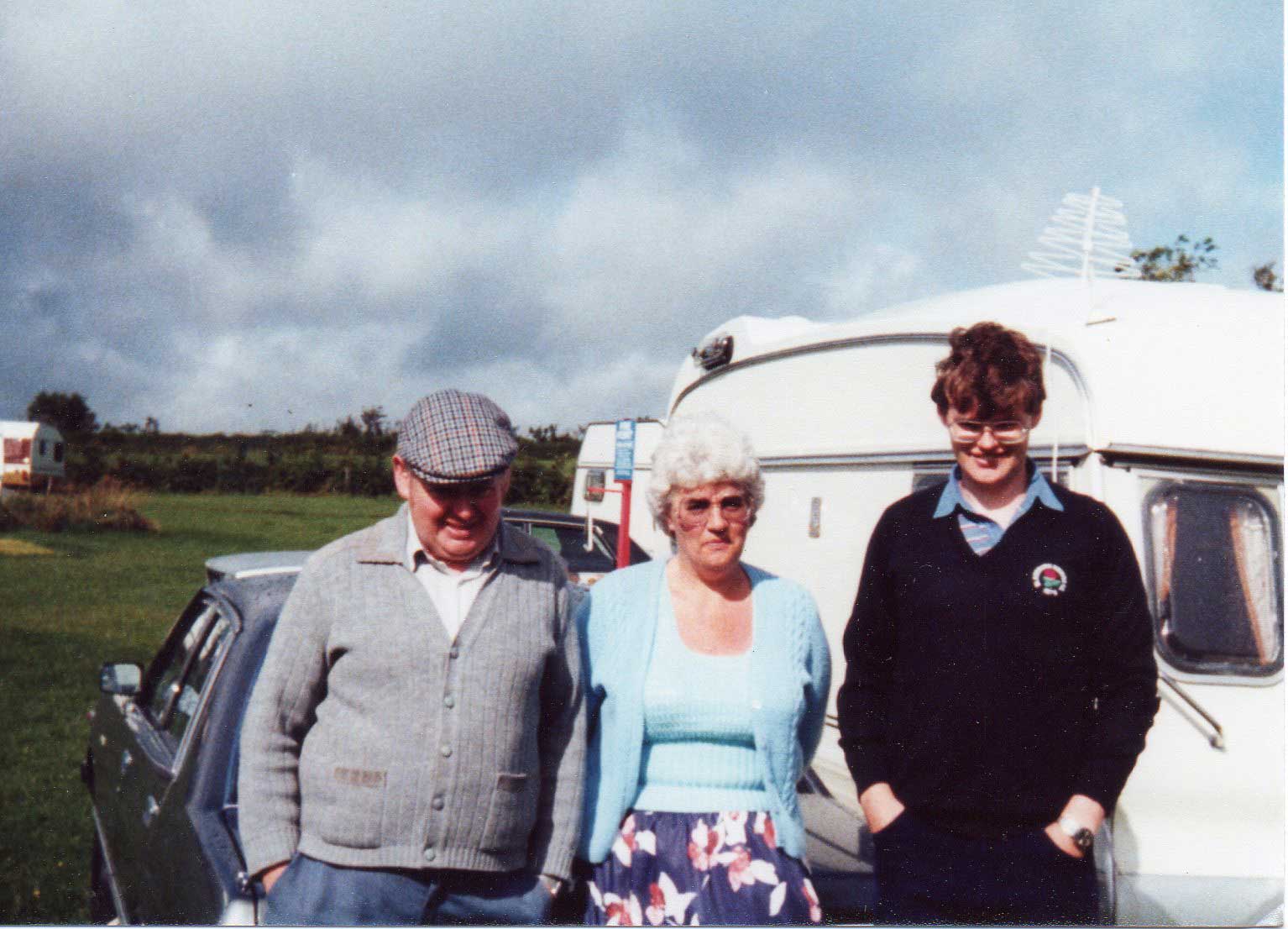 david with mum and dad