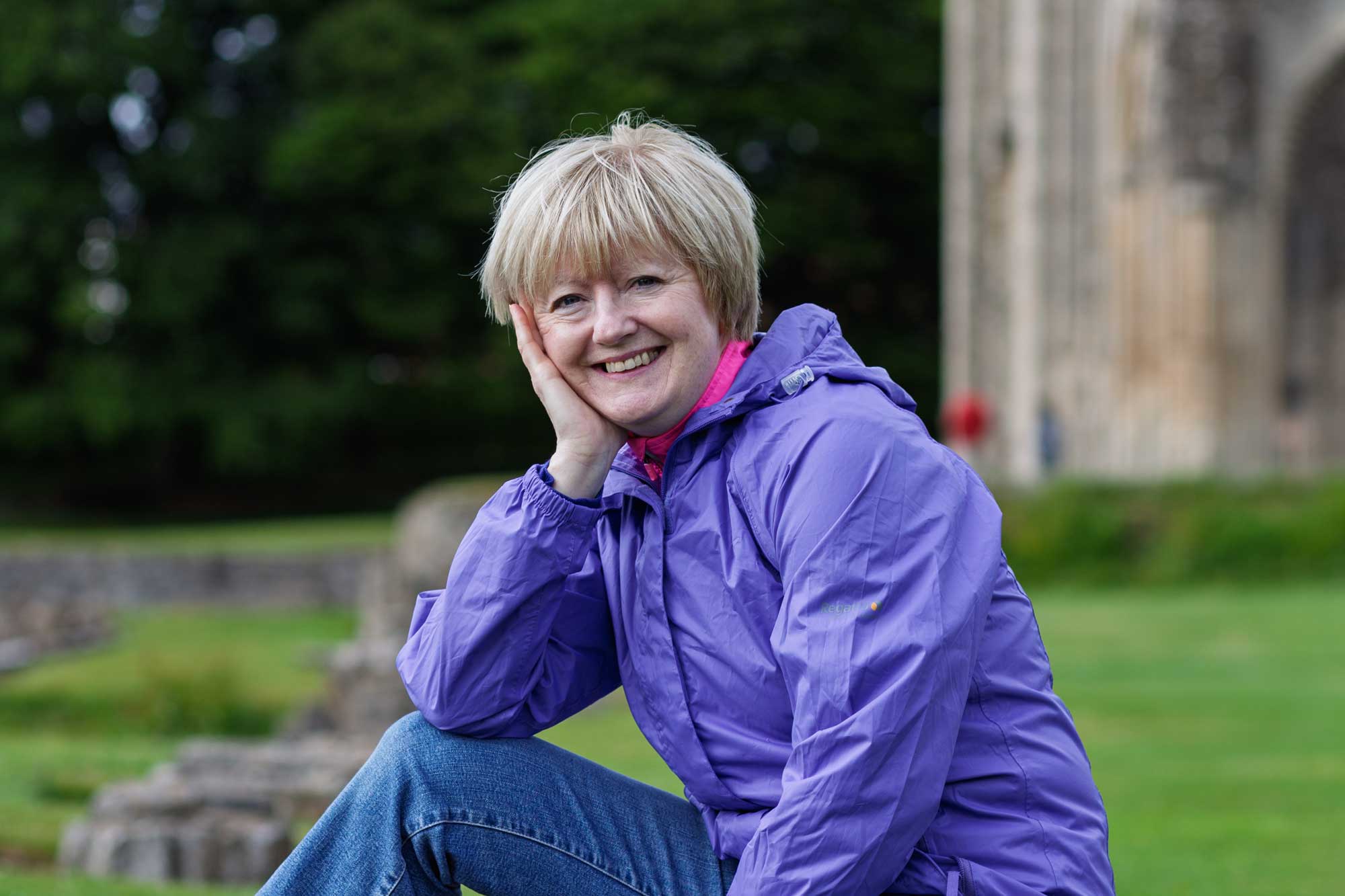 pat at glastonbury abbey