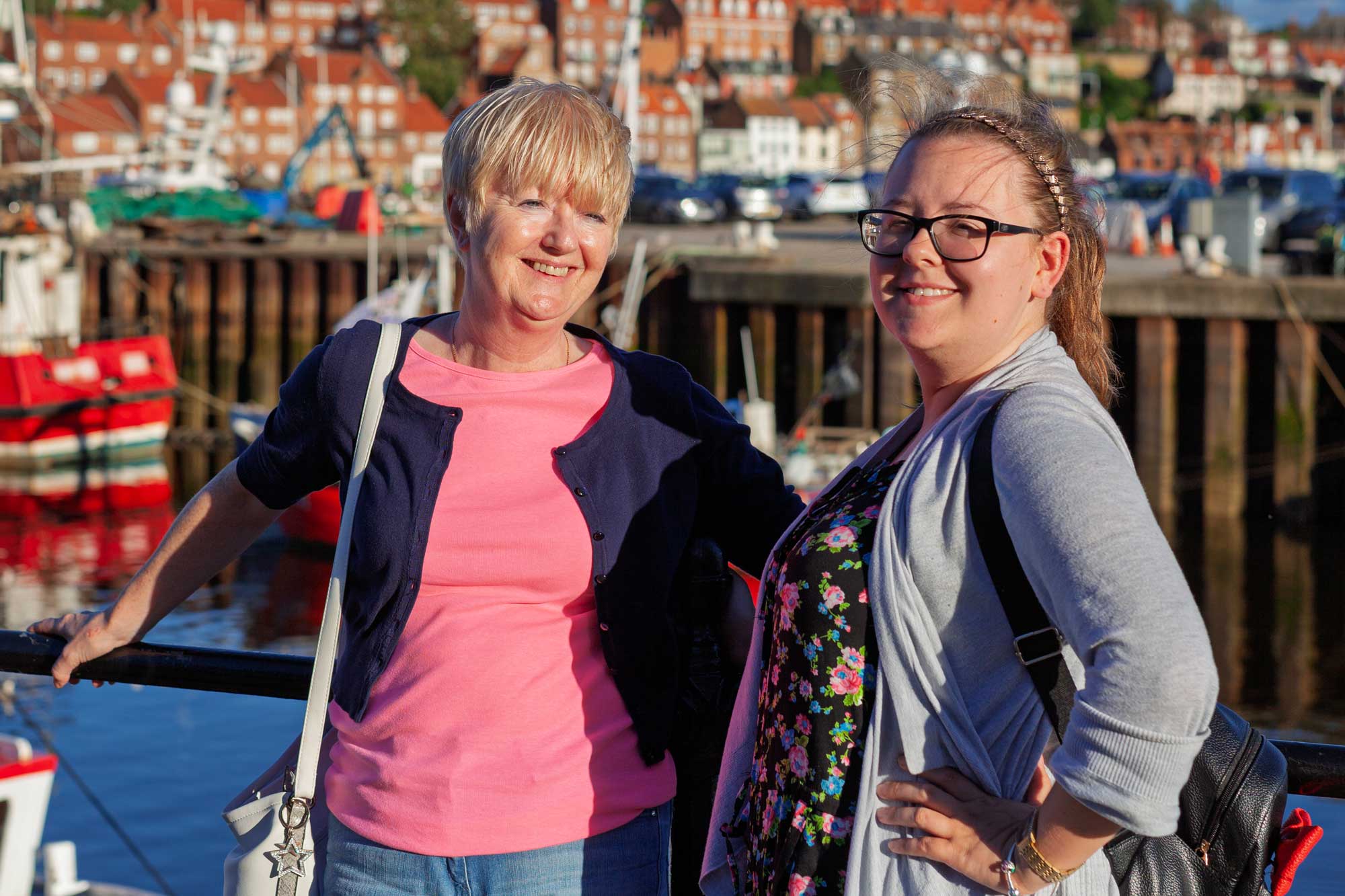 Pat and Gaby in Whitby